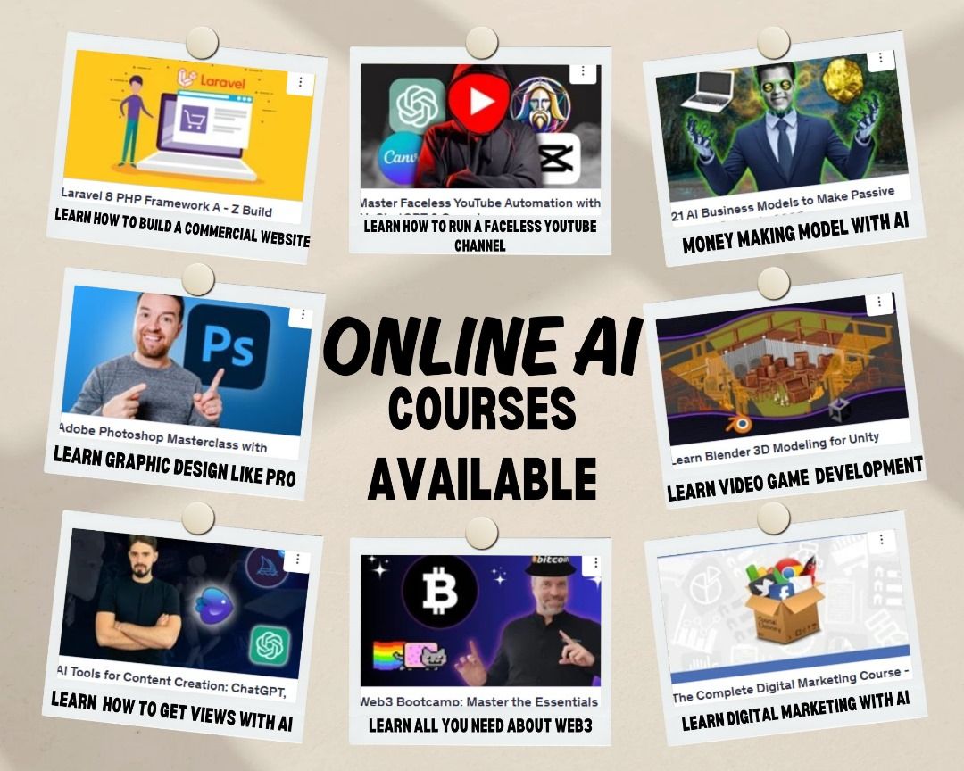 Webmat Digital Services advert for Online and AI Courses